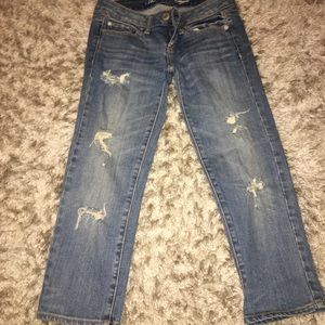 American Eagle stretch skinny capris.